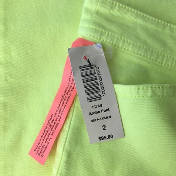 Aritzia Wilfred Free Neon Aroha Pants NWT - Picture 6 of 9
